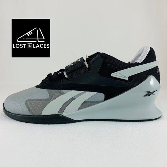 Reebok Legacy Lifter 2 Grey Black (Women's Sizes) New Weightlifting Shoes GZ2108 - Picture 1 of 6